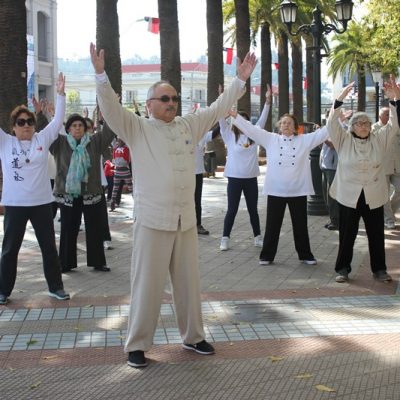 muestra en plaza de armas